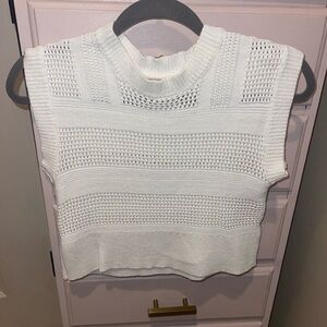 White knit top